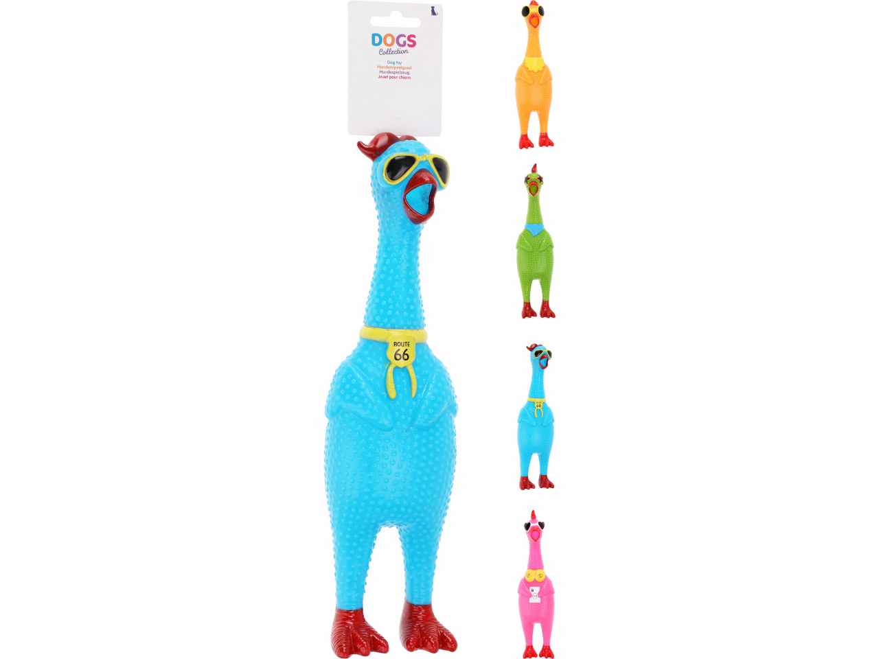 Gioco cani pollo 31cm 4 assortimenti