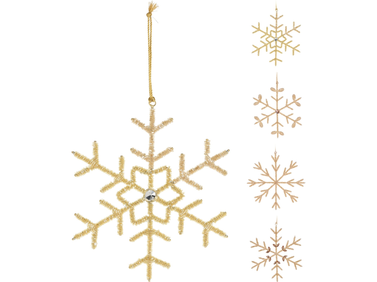 Pendente fiocco di neve 21cm