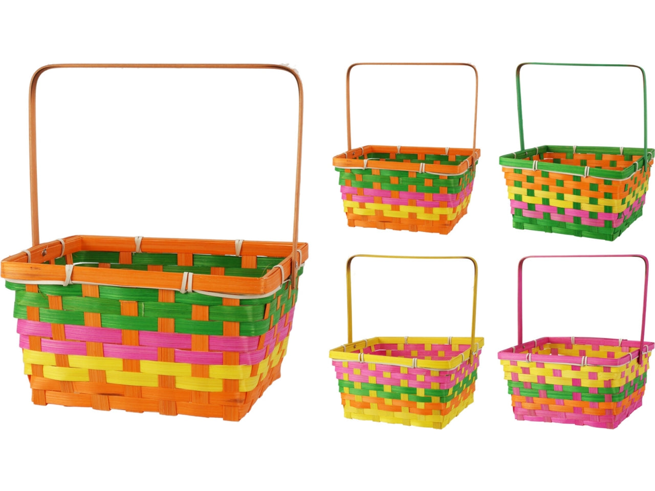 Cestino in bambu misura 24x12cm in 4 assortimenti