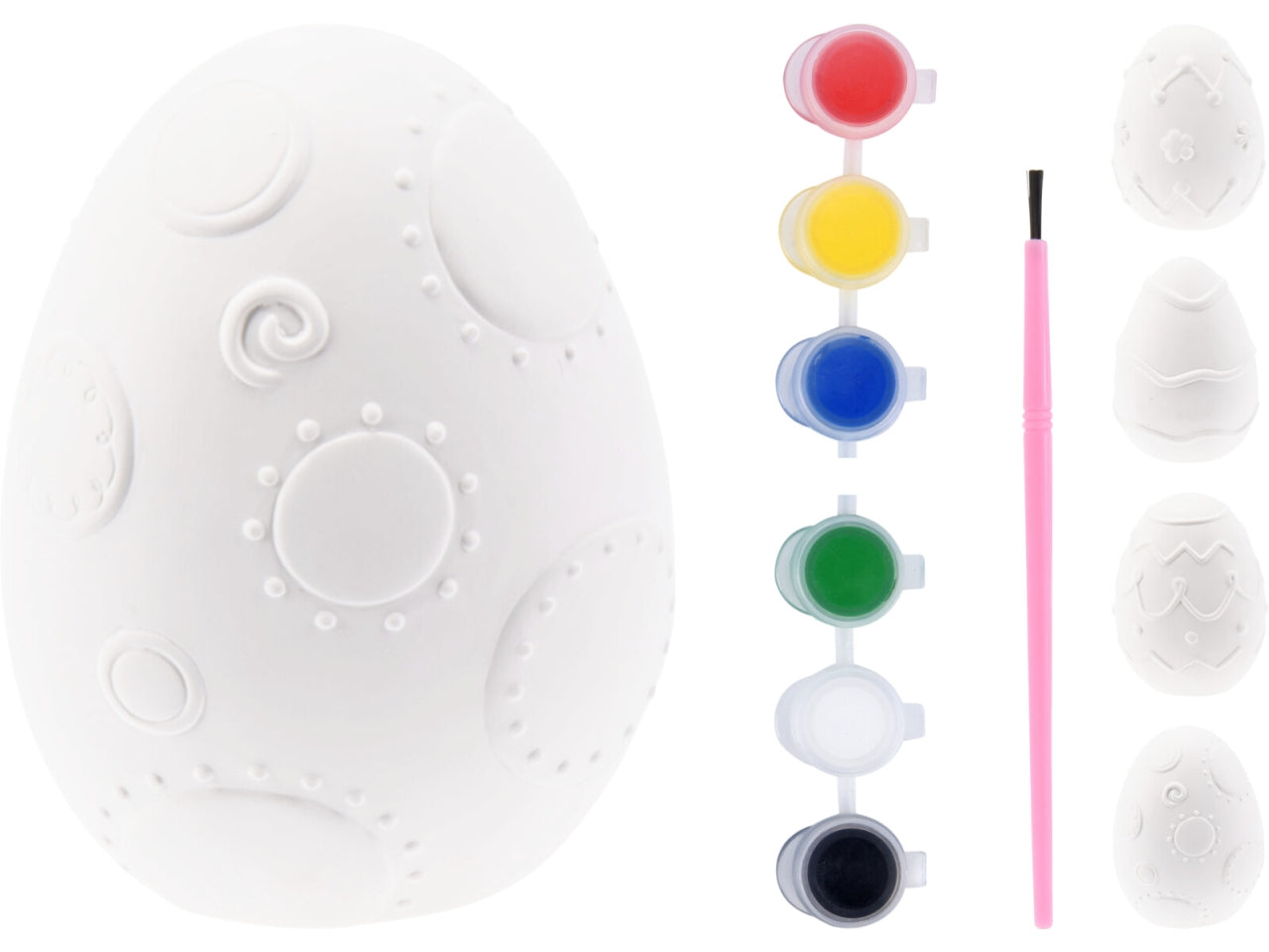 Set pittura uova di pasqua in ceramica in 4 assortimenti