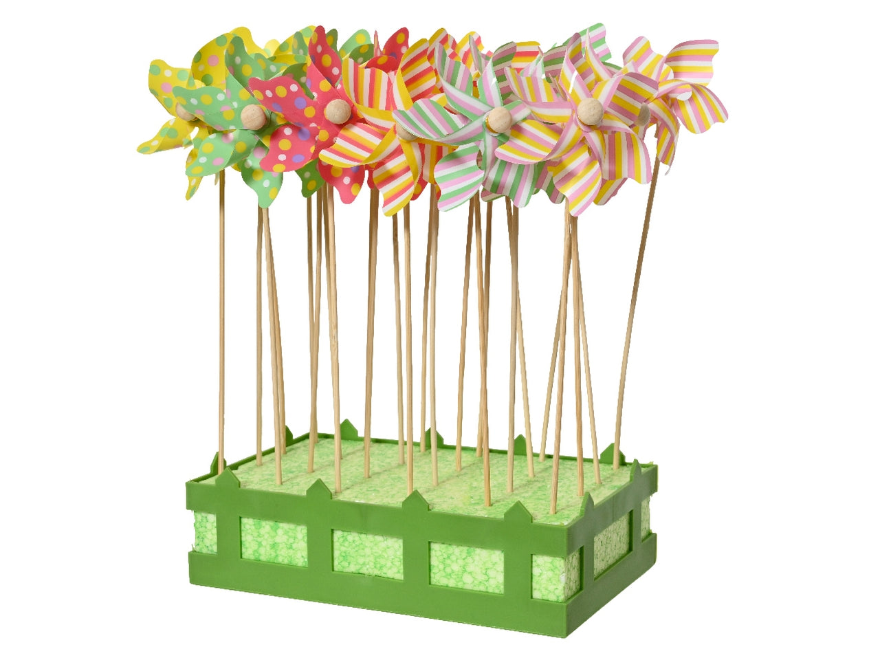 Girandola in pvc 9x9cm x altezza 28cm in 6 colori assortiti