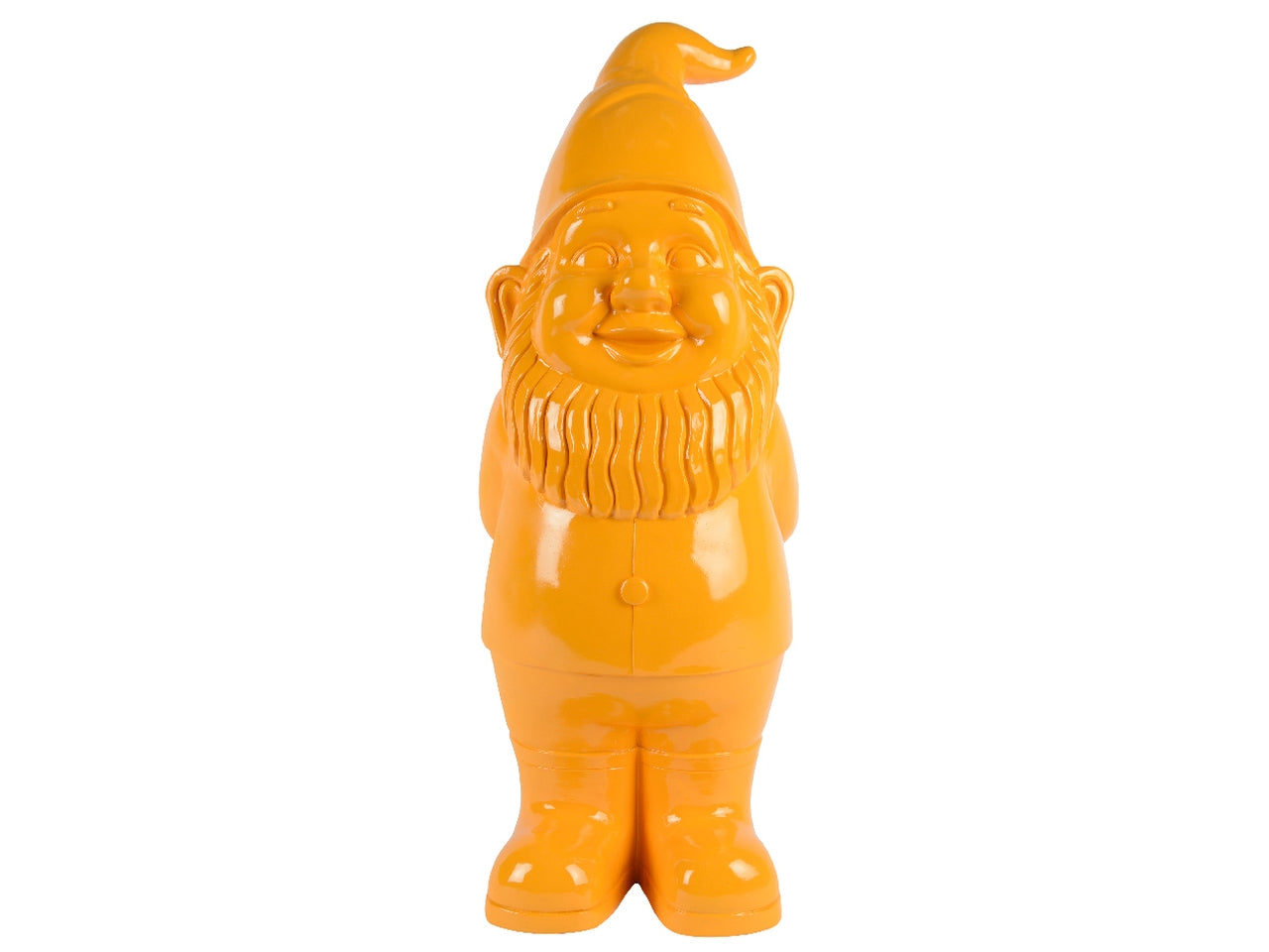 Gnomo in poliresina 30x30cm x altezza 80cm arancio