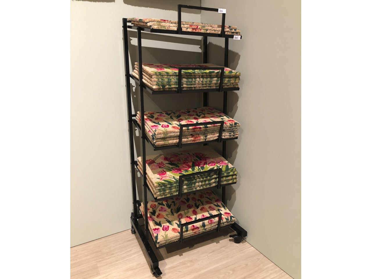 Espositore in ferro colore nero 193x72xh.20cm