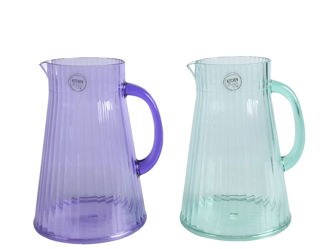 Caraffa in plastica 18,5x15,5xh.23cm - disponibile nel colore lilla o celeste