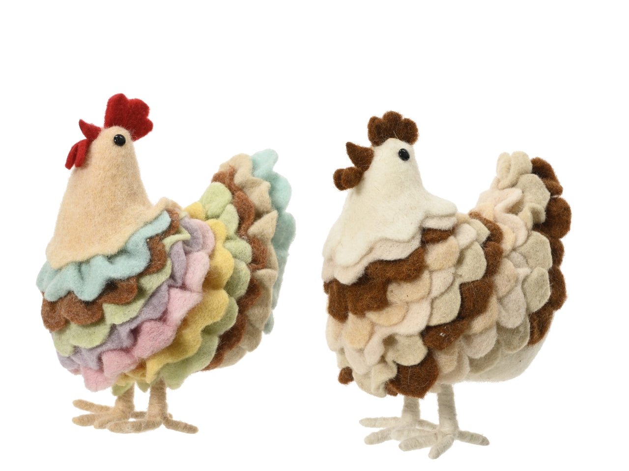 Gallina in lana 15x11xh.20cm - disponibile in 2 colori