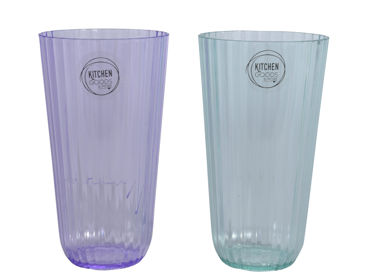 Bicchiere per bibite in plastica h.15xd.8cm - disponibile nel colore lilla o celeste