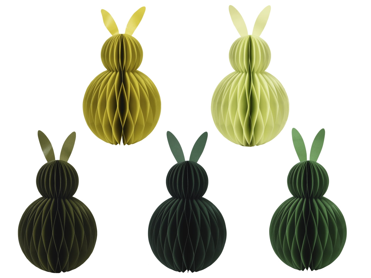 Coniglio in carta h.48xd.26,6cm - disponibile in 5 colori