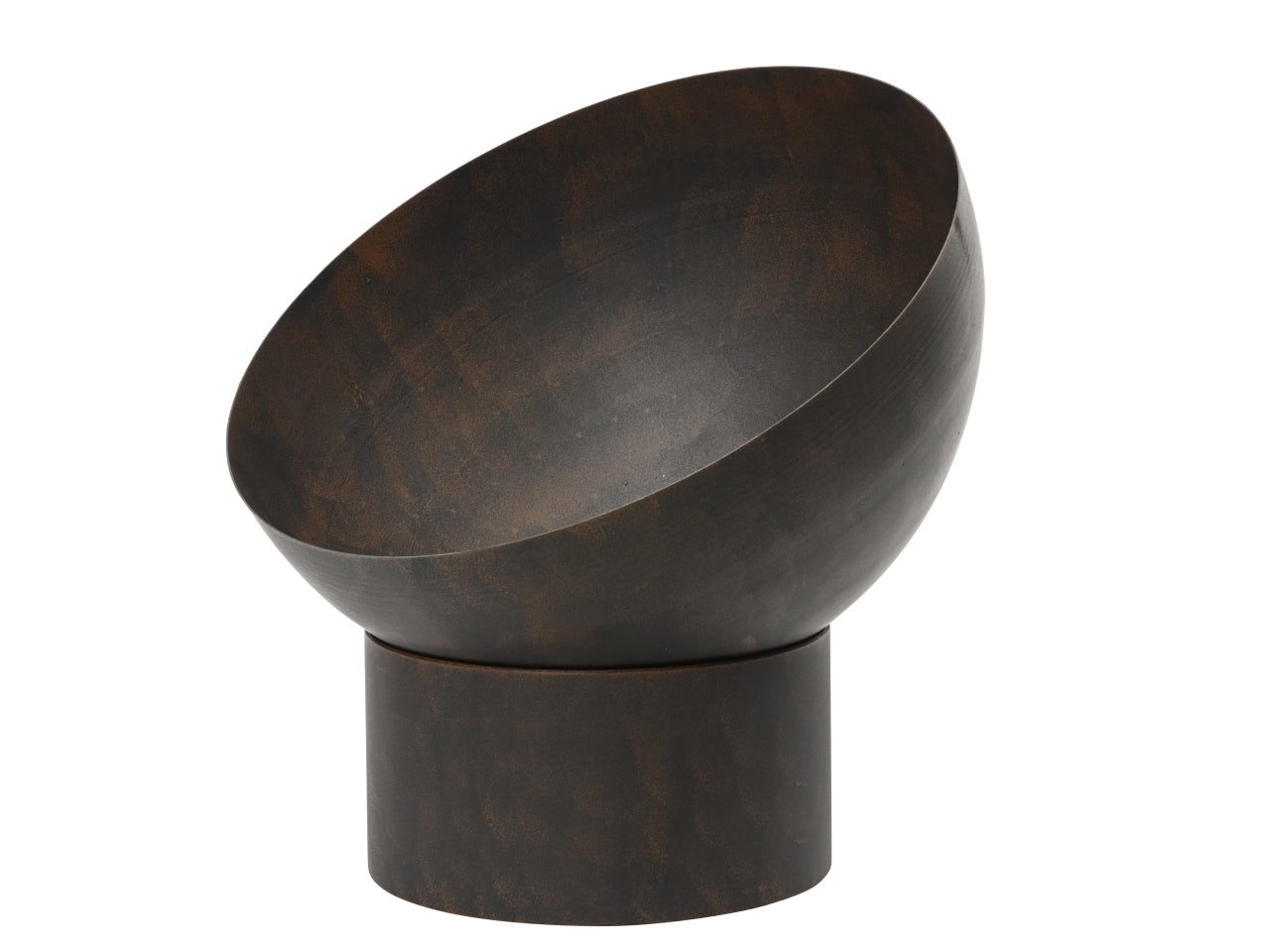 Braciere da esterno verniciato a polvere colore marrone scuro 50x50xh.50cm