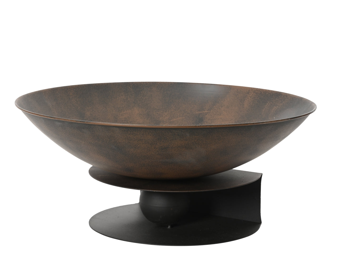 Braciere da esterno verniciato a polvere colore marrone scuro 58x58xh.26cm