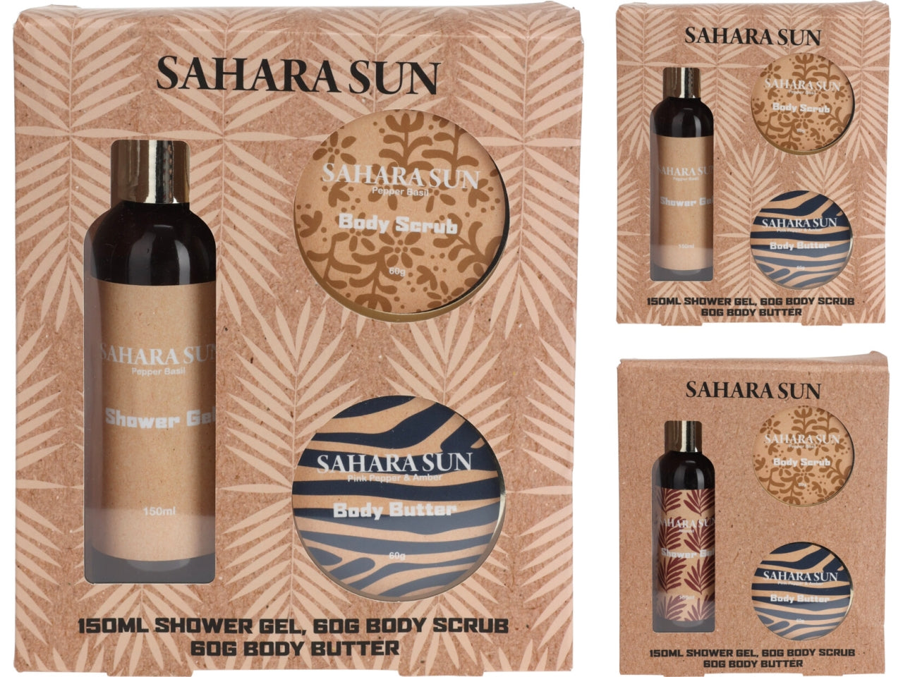 Set da bagno la confezione comprende 3 oggetti in 4 assortimenti