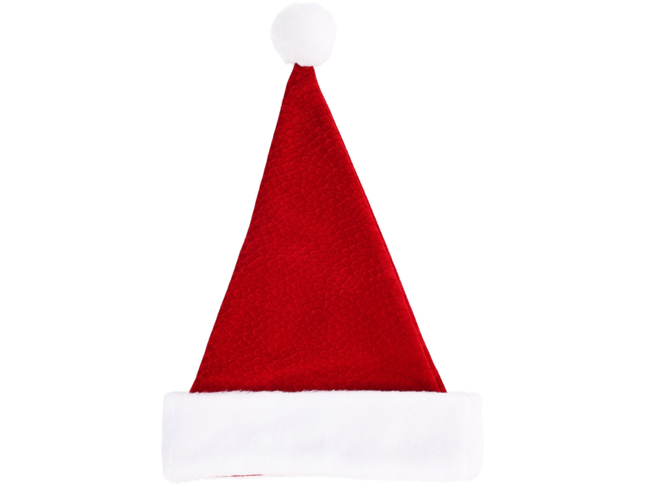 Cappello in velluto natalizio 30x42cm rosso