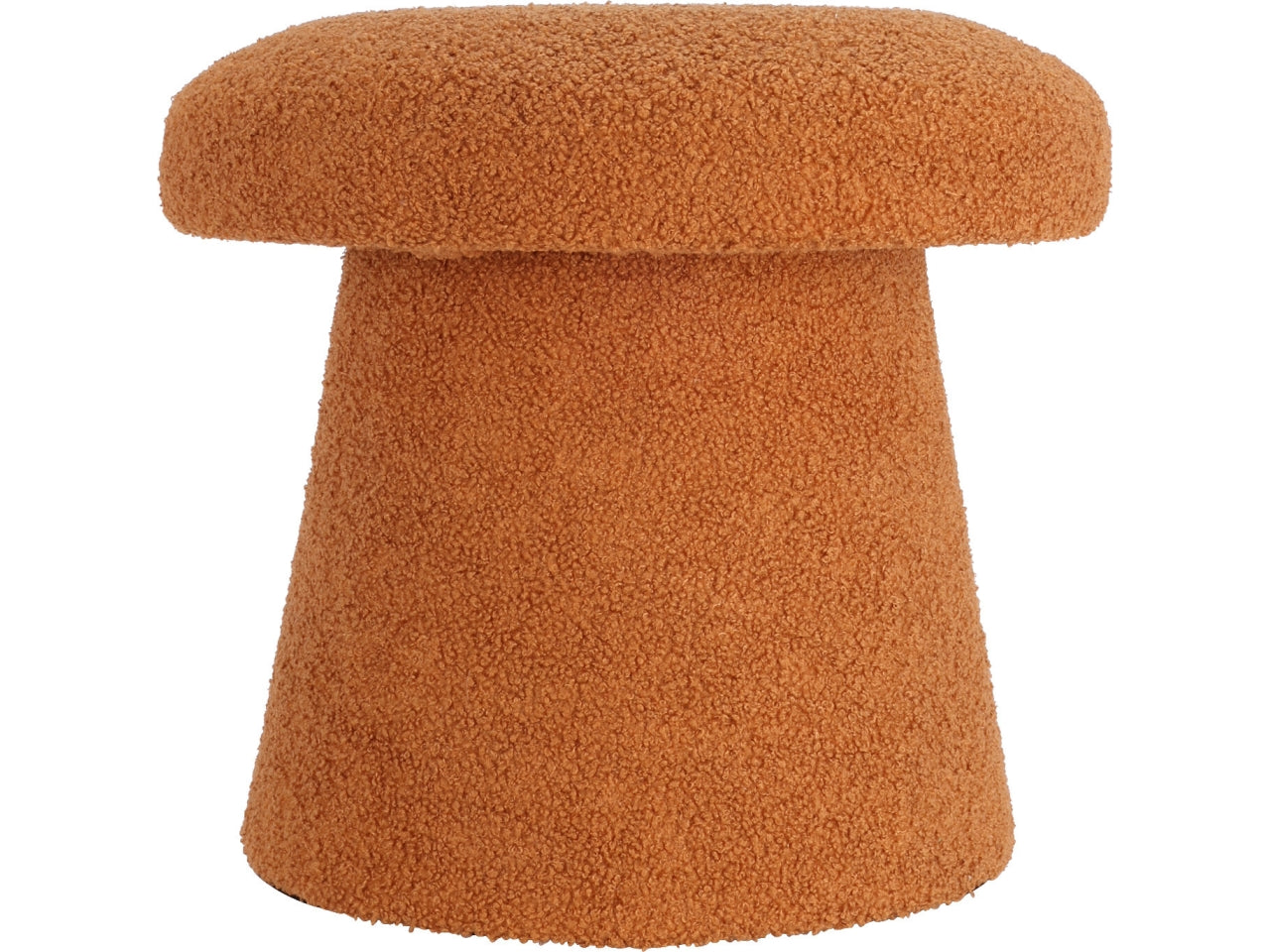 Pouf teddy in poliestere ocra contemporaneo 43x38 cm - Koopman