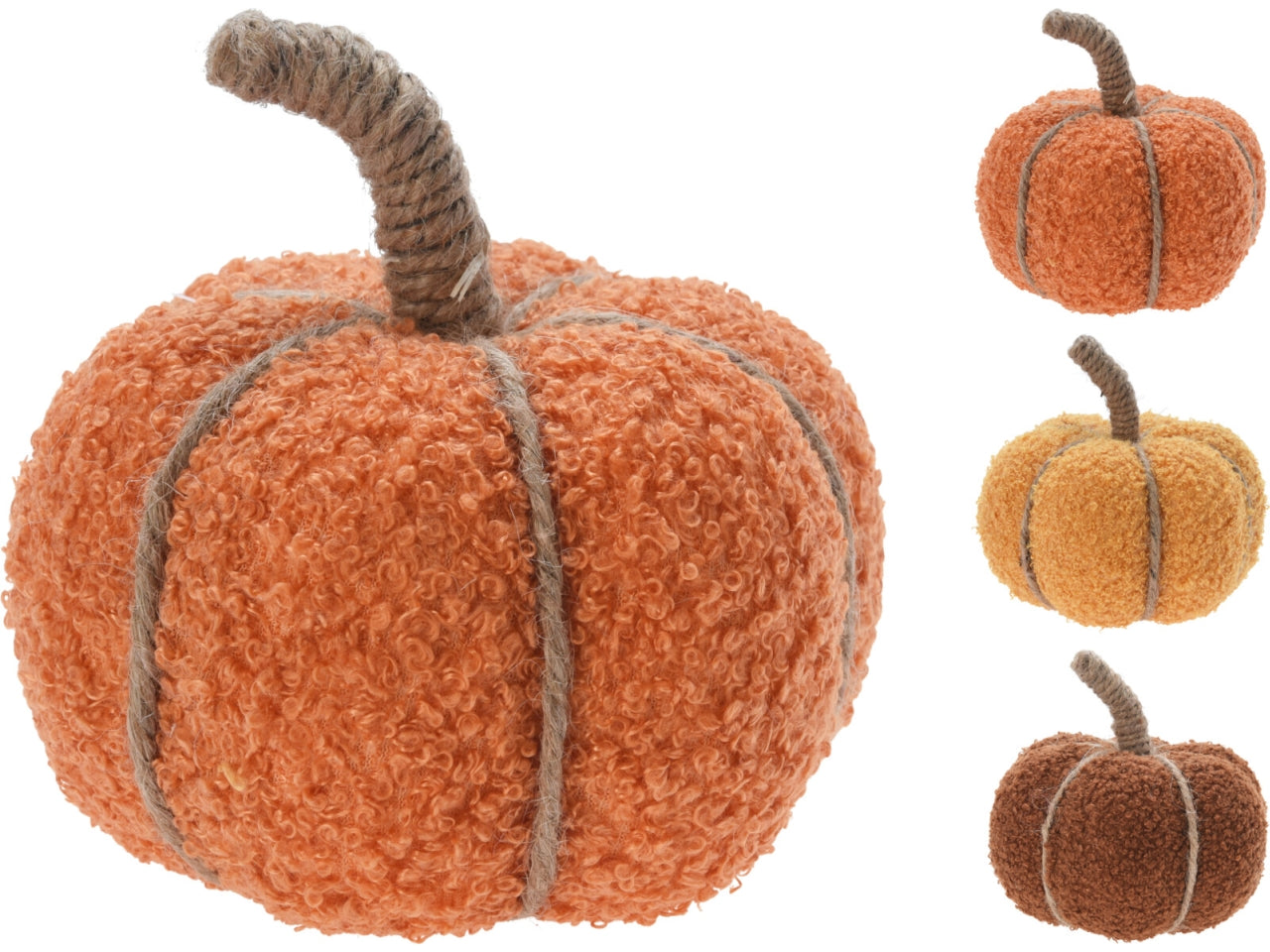 Zucca decorativa 13cm in 3 assortimenti