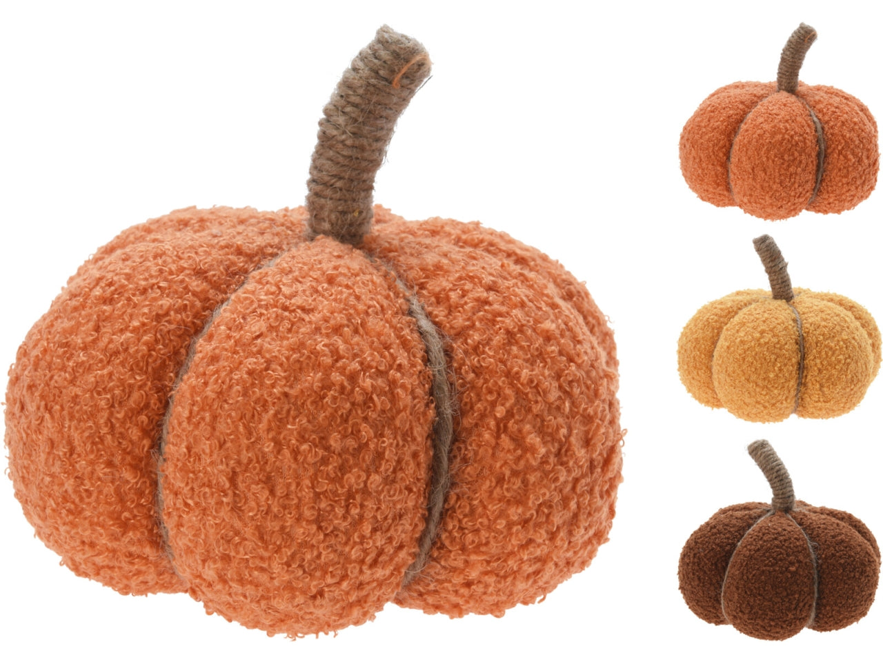 Zucca decorativa 17cm in 3 assortimenti