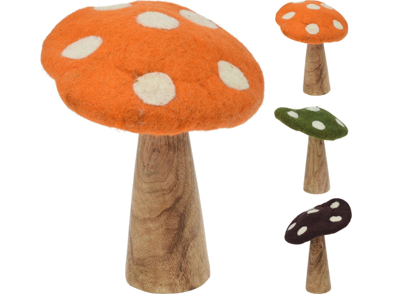 Fungo decorativo 26x18cm in 3 assortimenti