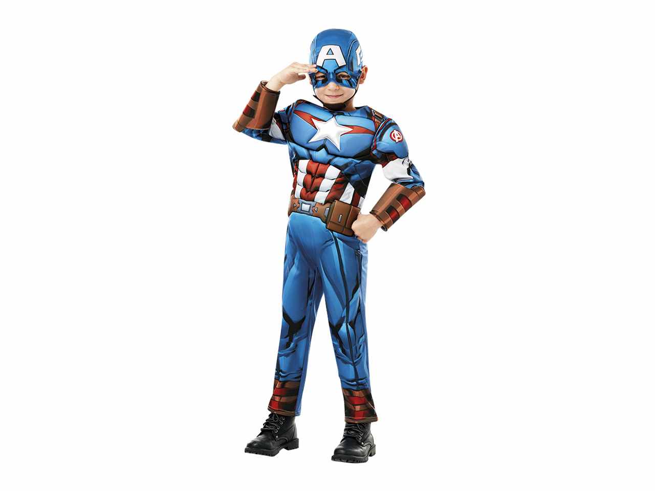 VESTITO CAPTAIN AMERICA LUSSO PER BAMBINI TAGLIA