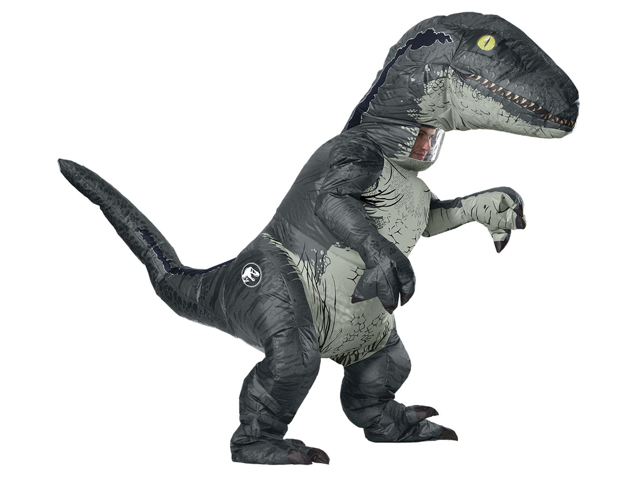 Costume gonfiabile velociraptor per adulto