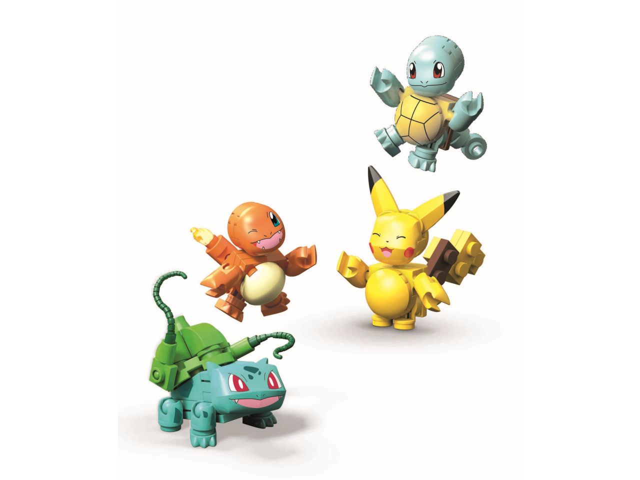 Mattel mega pokemon pokeball personaggi kanto da costruire con 79 mattoncini