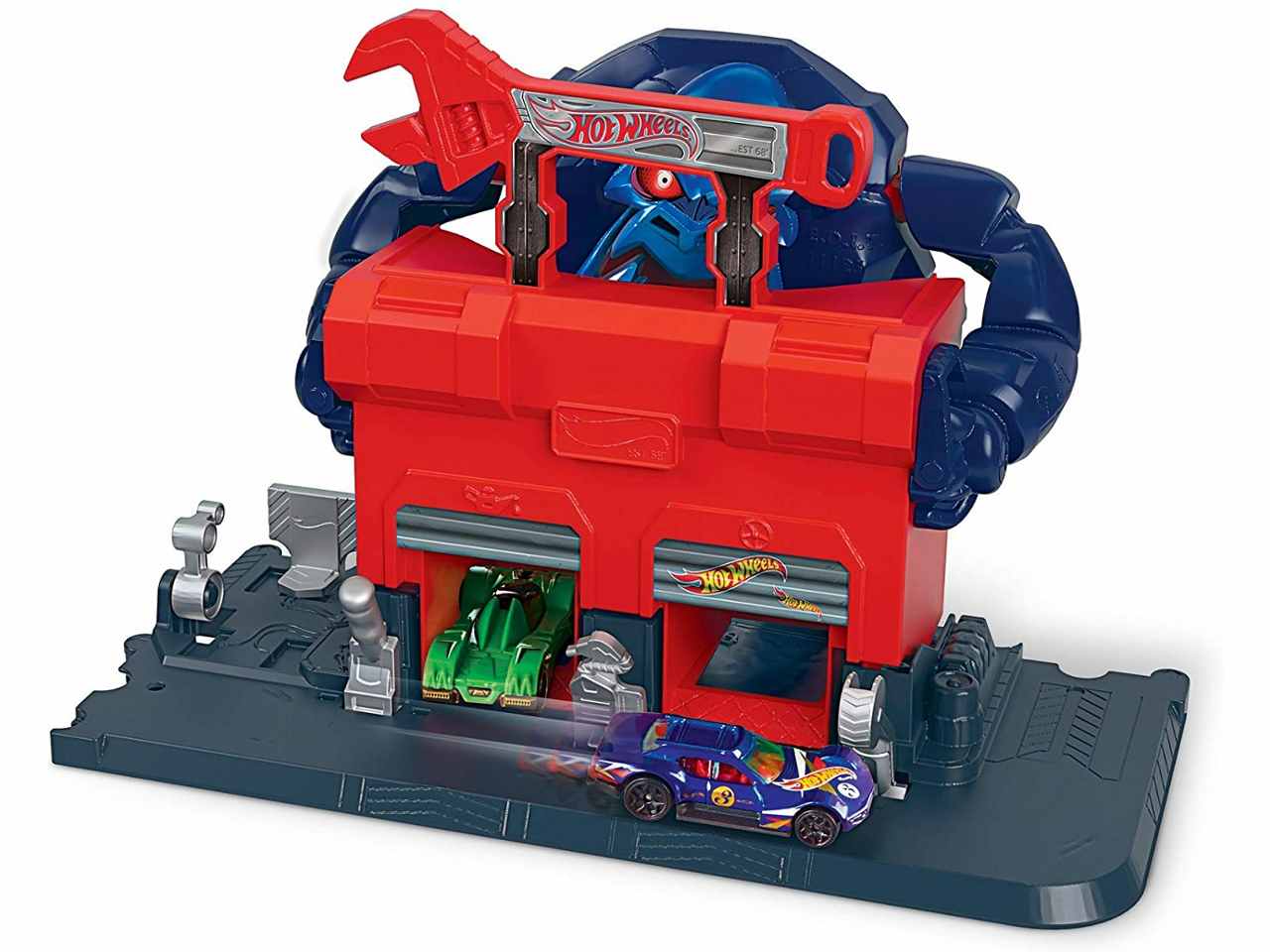 Hotwheels razende gorilla garage b07w6ty4sp