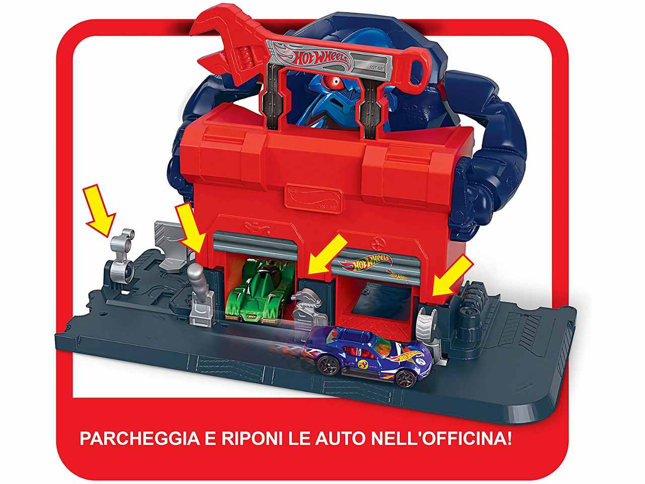 Hotwheels razende gorilla garage b07w6ty4sp