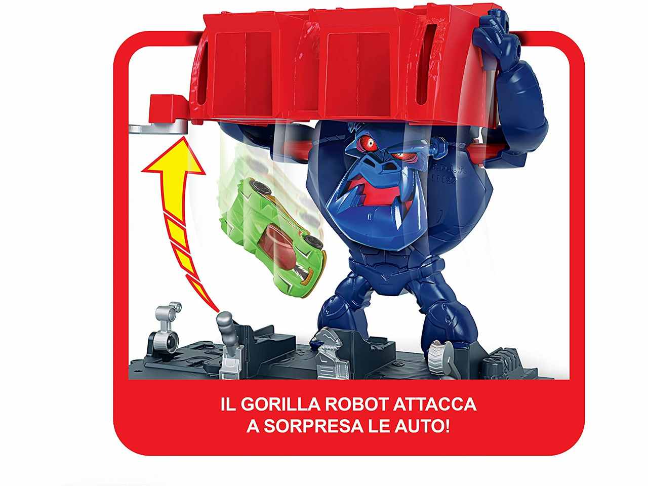 Hotwheels razende gorilla garage b07w6ty4sp