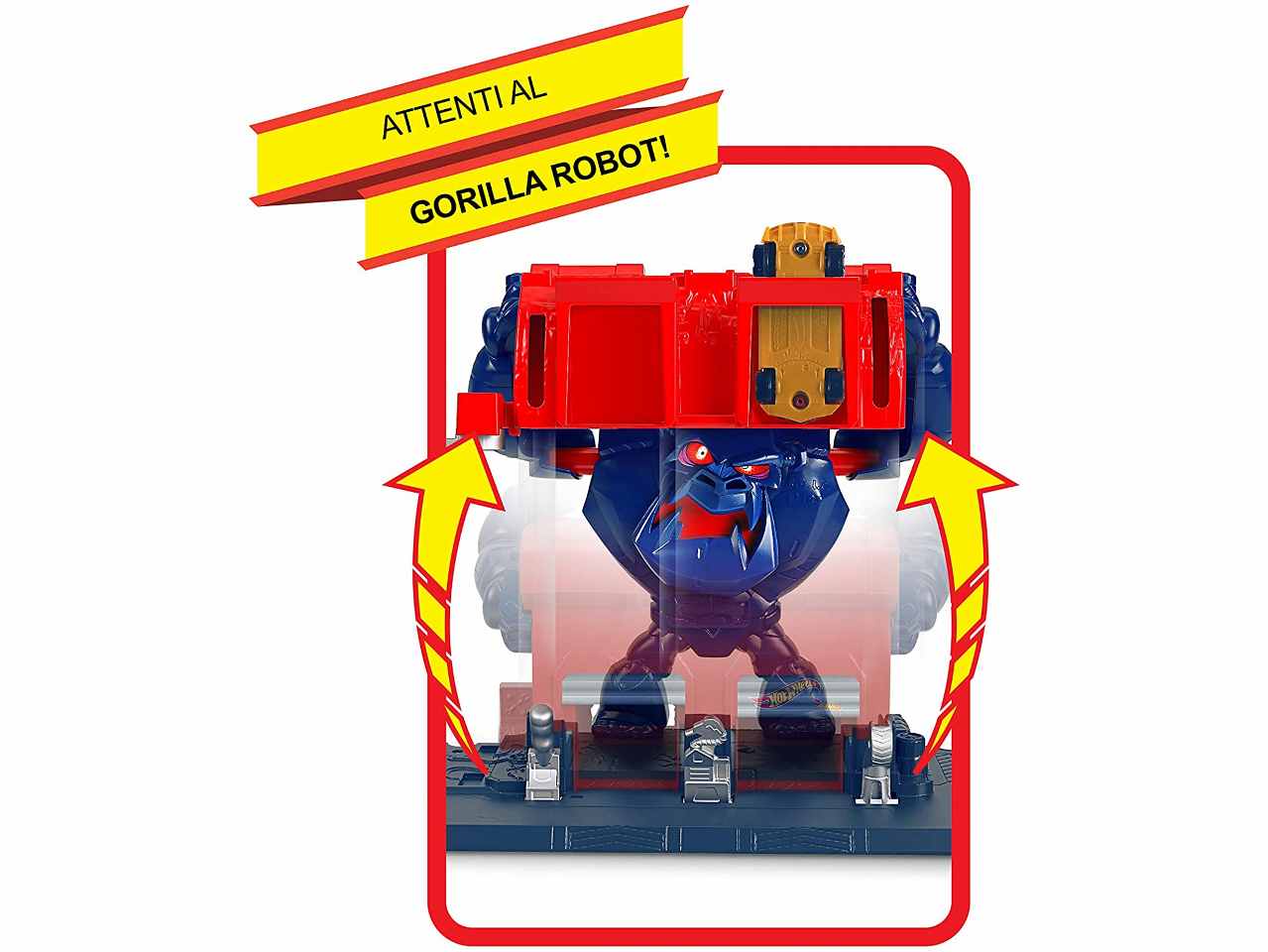 Hotwheels razende gorilla garage b07w6ty4sp