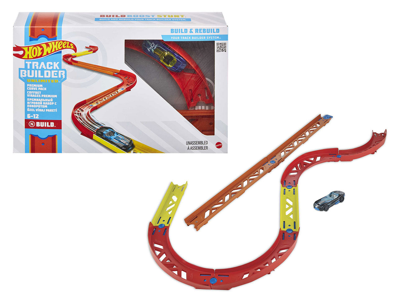 Hot Wheels Track Builder Loop: Set Multicolor per Bambini di 4+ Anni - Hot Wheels - Mattel