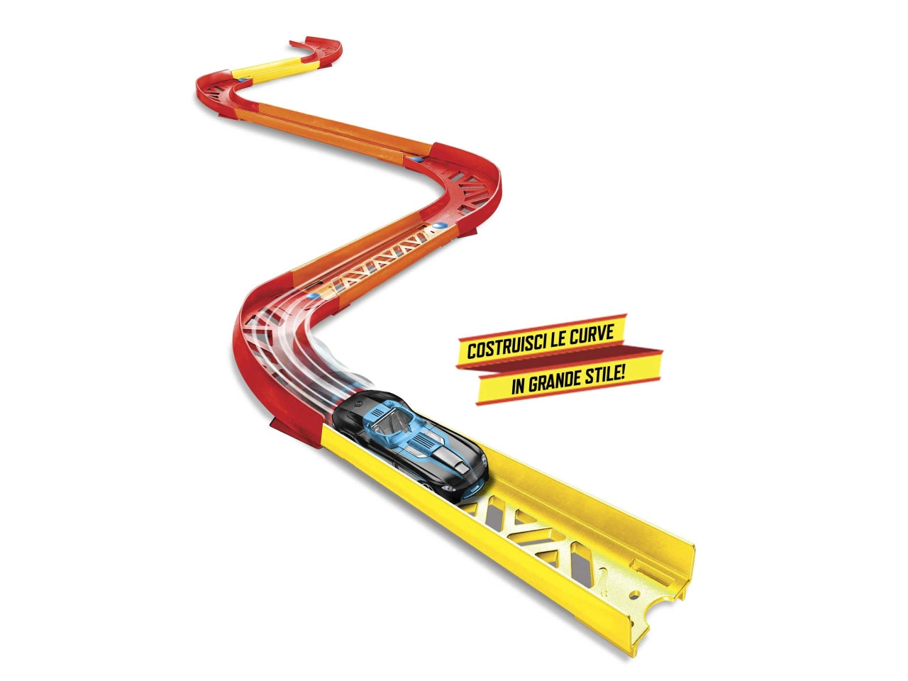Hot Wheels Track Builder Loop: Set Multicolor per Bambini di 4+ Anni - Hot Wheels - Mattel
