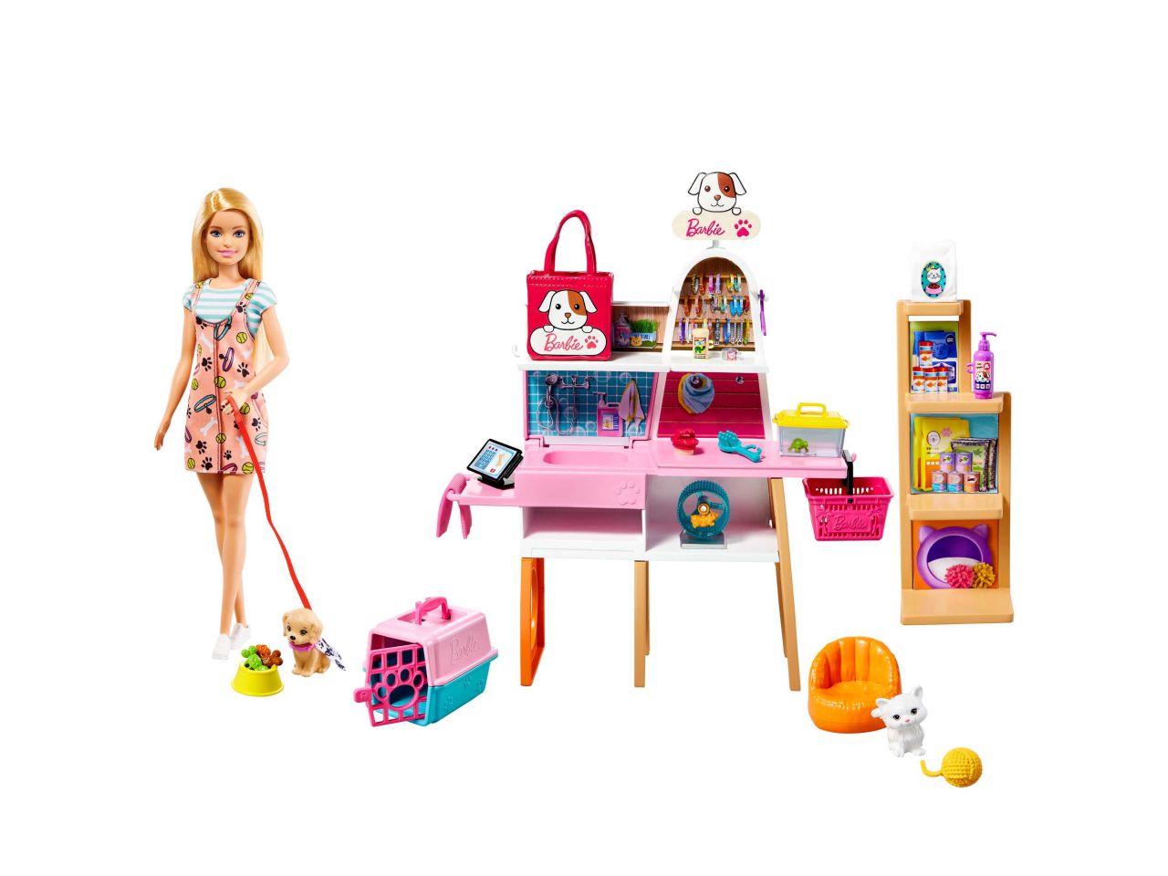 Mattel barbie negozio degli animali con 25 accessori