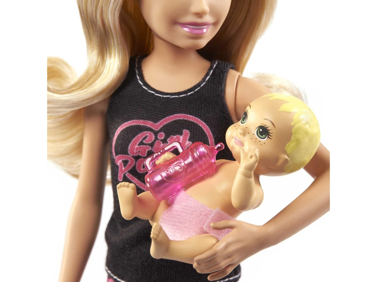 Barbie Skipper babysitter doll con bebè e accessori, per bambine dai 3+ anni, Mattel