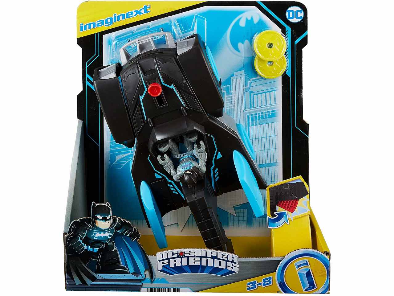 Imaginext dcsf batmobile bat tech gwt24