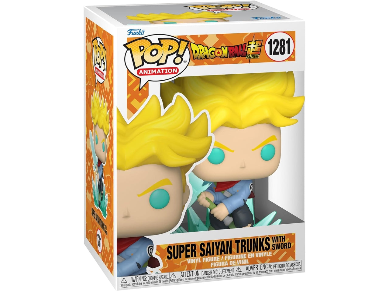 Pop animation: dragon ball super - ss trunks con spada