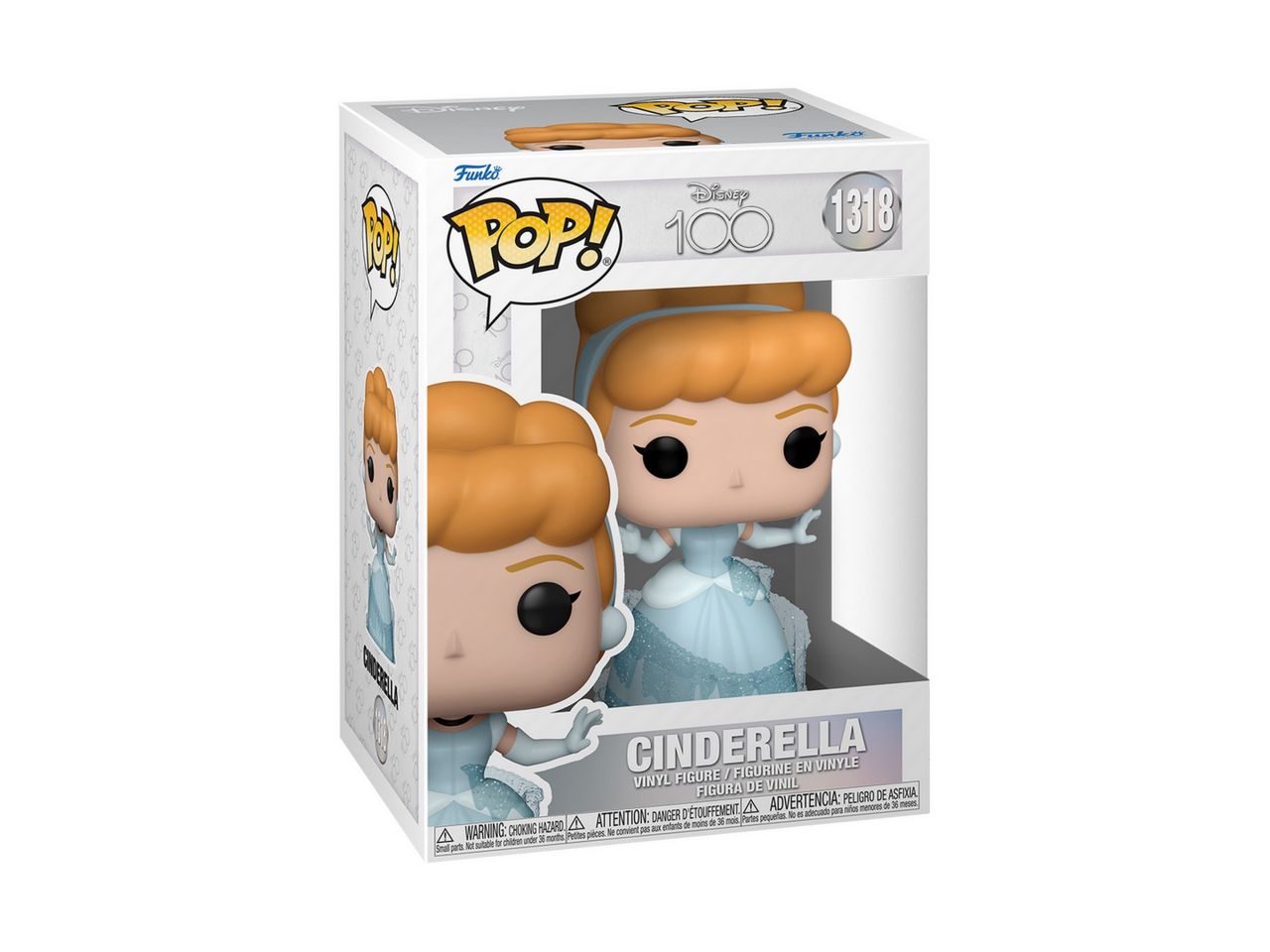 Funko pop! disney d100 - cenerentola h.9,5cm