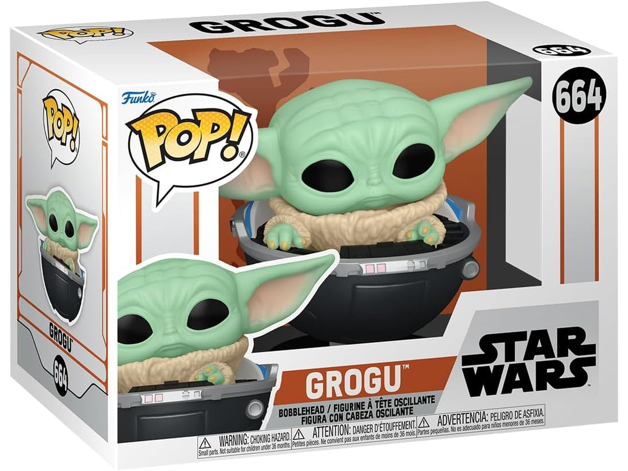 Pop vinyl: mandalorian s9 - grogu con prama