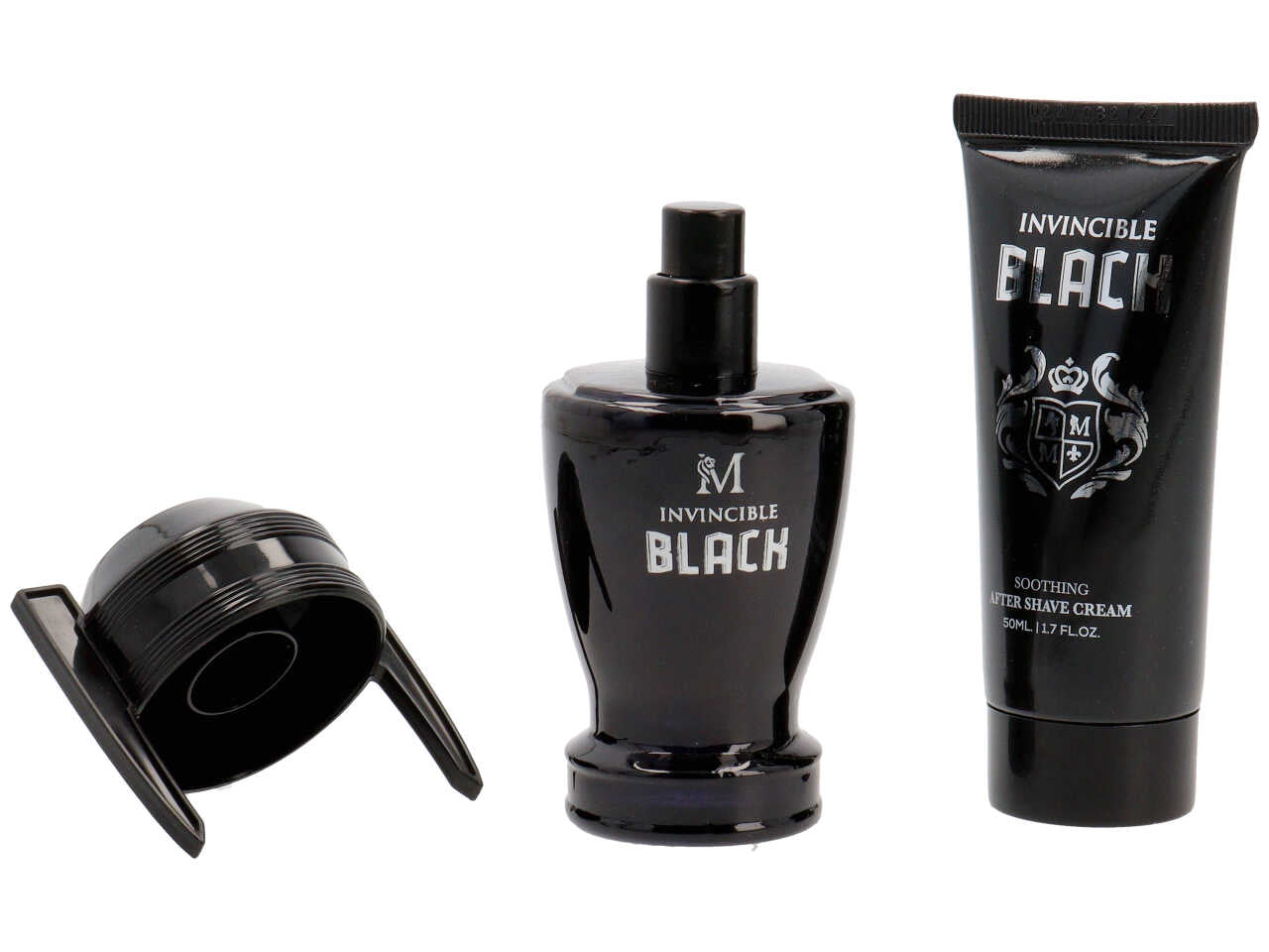Mirage invincible black for men set regalo
