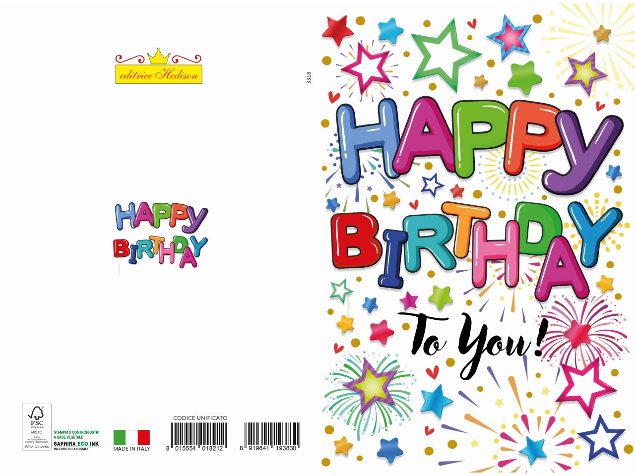 Biglietto auguri happy