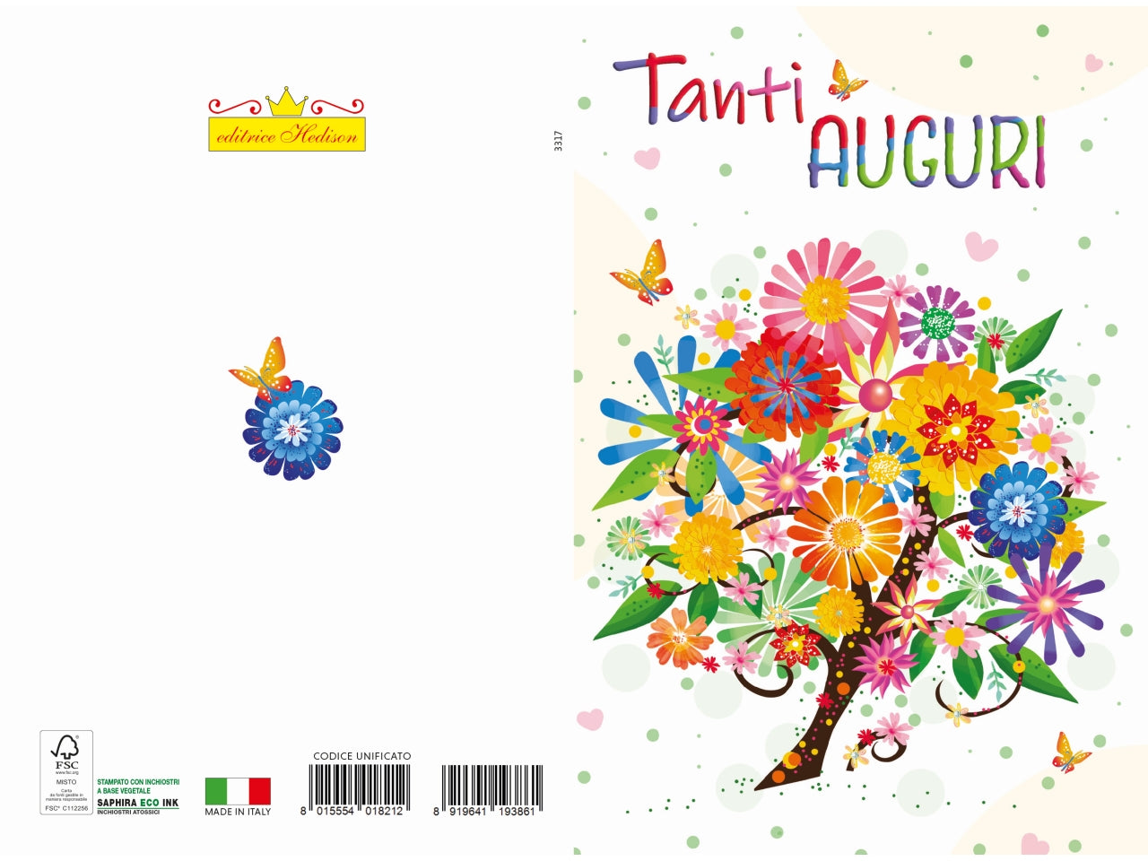 Biglietto auguri albero vita