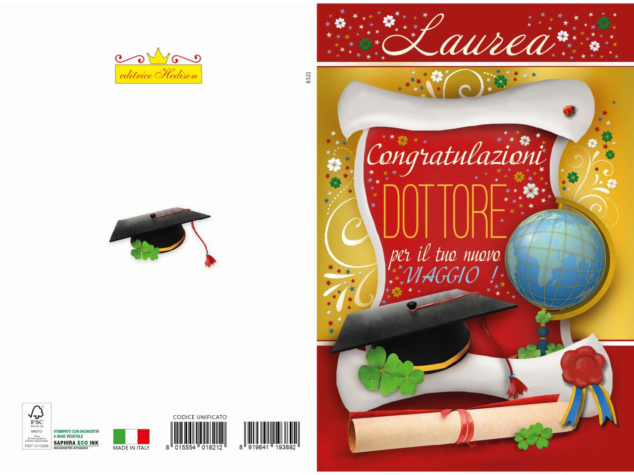 Biglietto auguri laurea