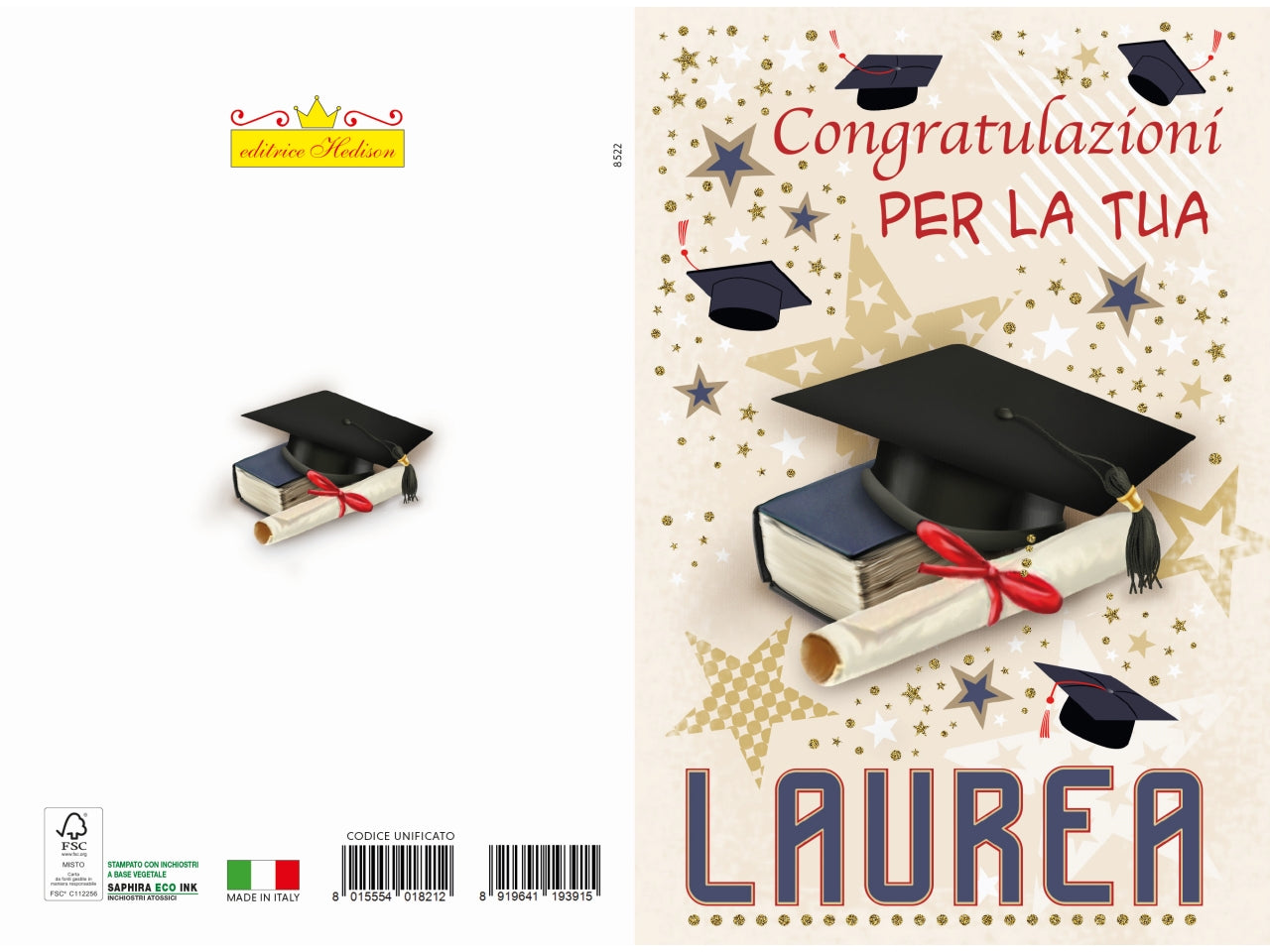 Biglietto auguri laurea