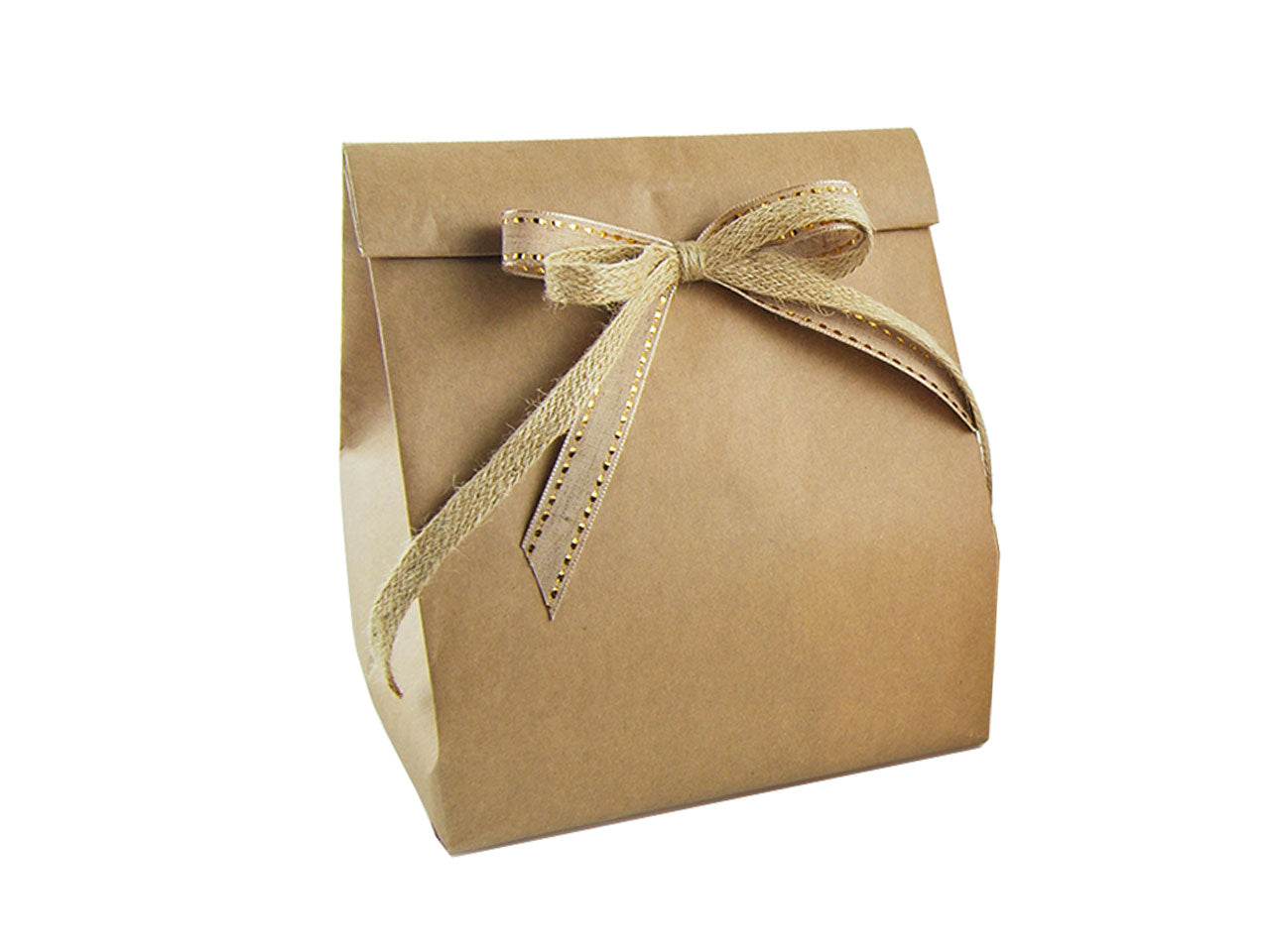 Saccotto con fondello food small - misura 190x160x380mm serie natural - la confezione comprende 20 saccotti