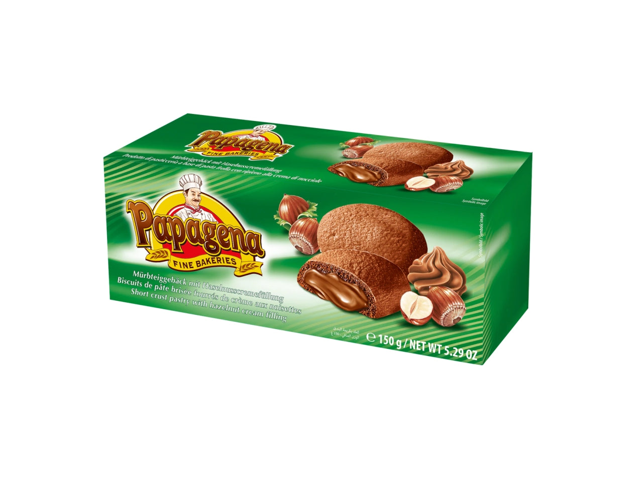 Biscotti con ripieno crema di nocciola 150gr