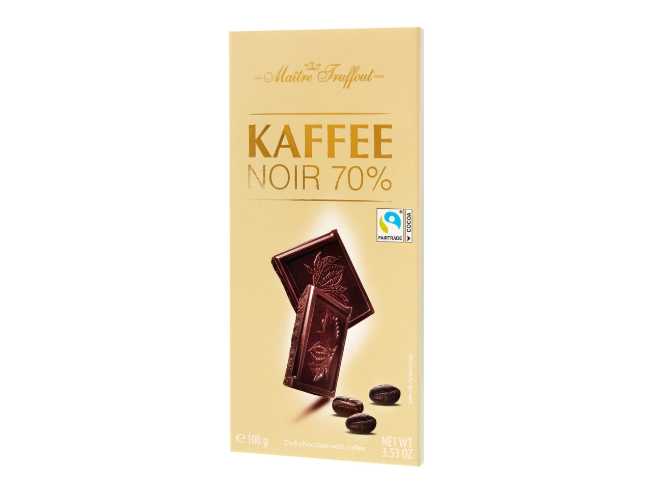 Cioccolata fondente 70% con caffe' 100gr