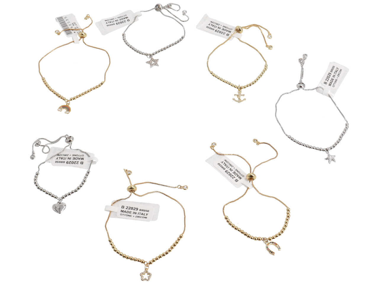 Bracciale met.c/zirconi b 22029