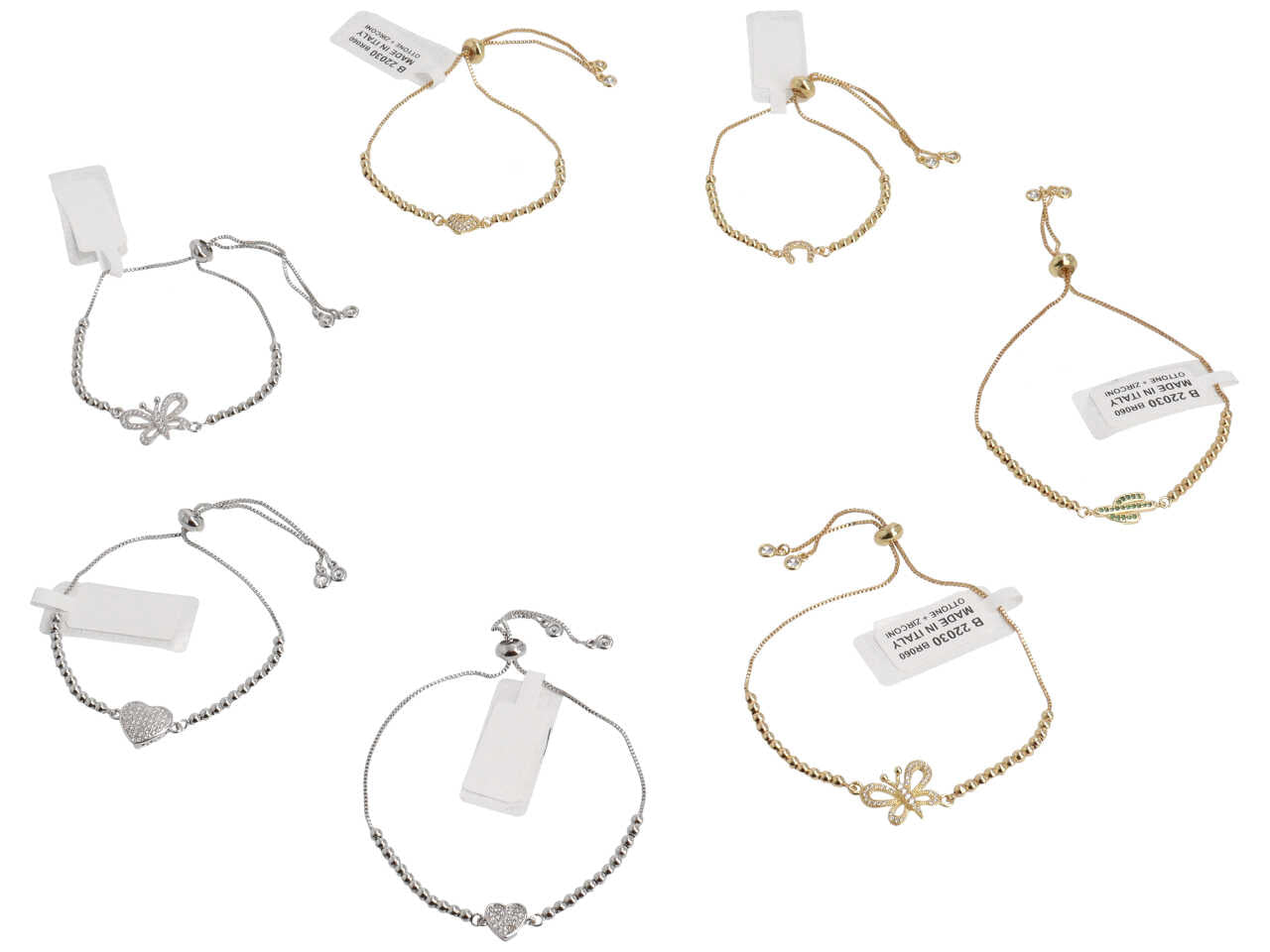Bracciale met.c/zirconi b 22030