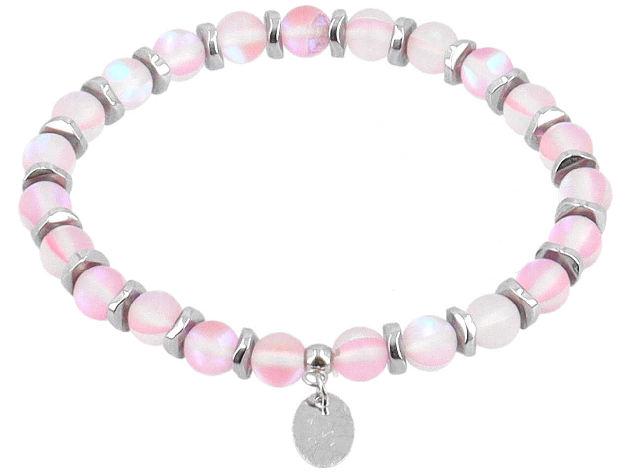 Bracciale ematite+perla fiume b 22037