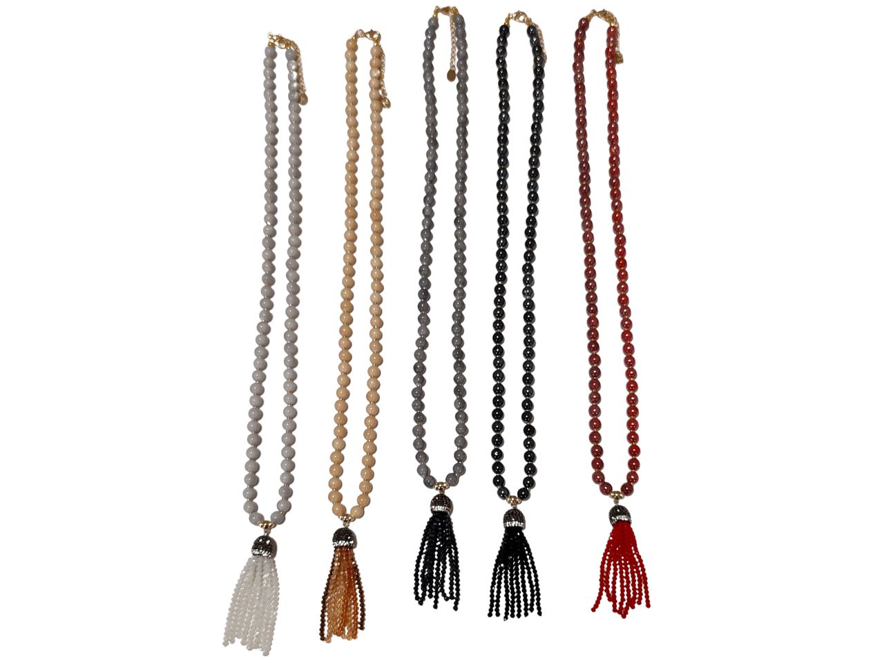Collana in metallo con cristallo