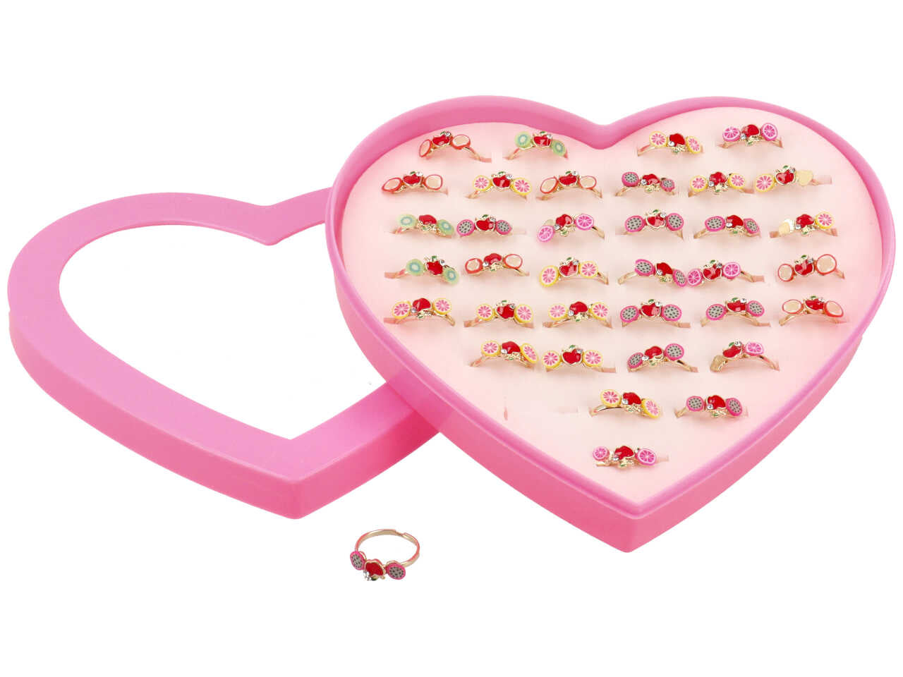 Anelli da bambina in box da 36 pezzi