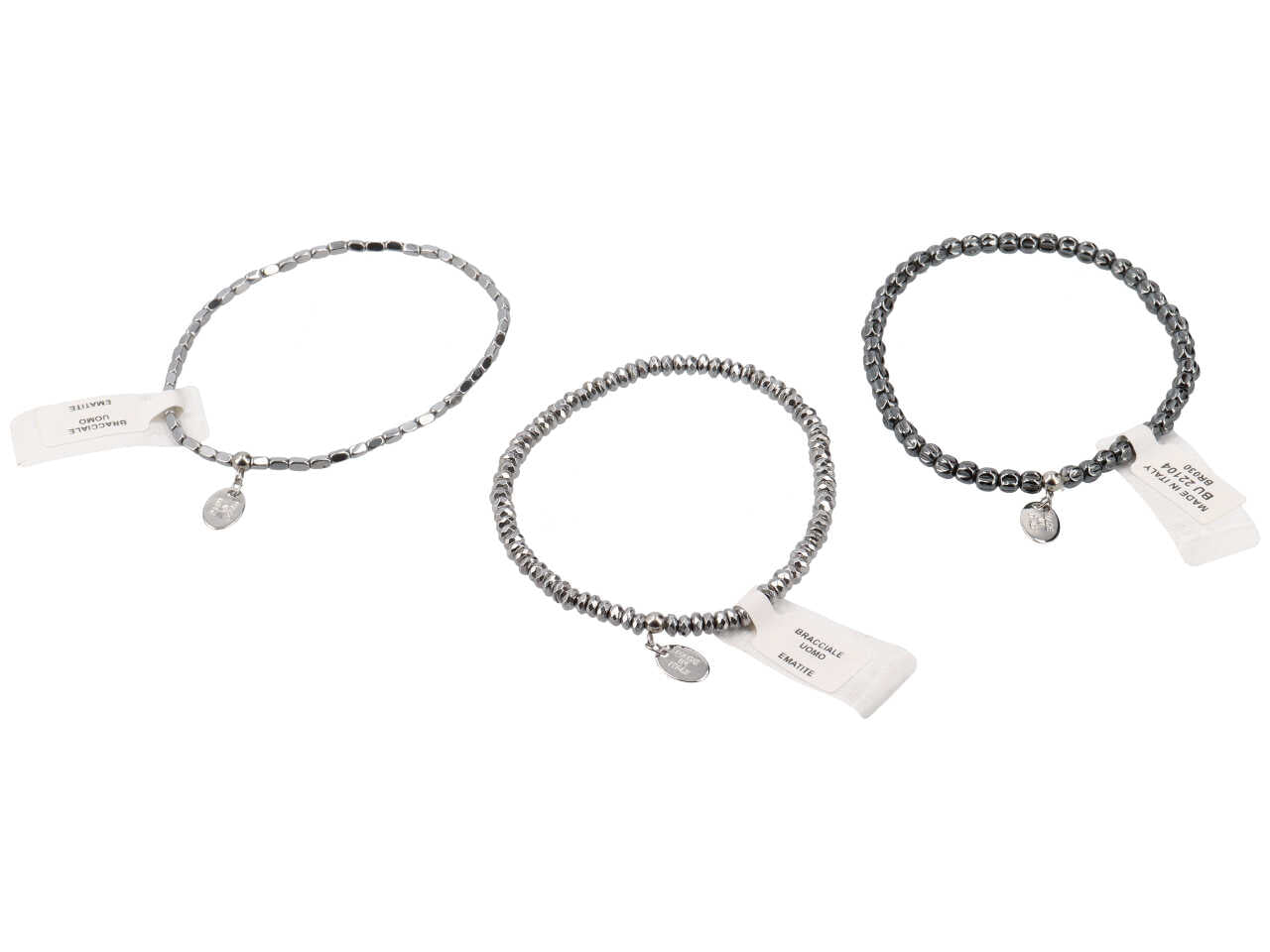 Bracciale uomo ematite