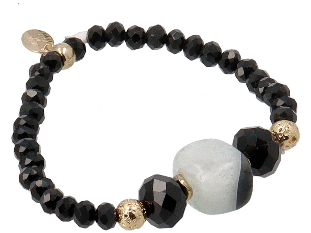 Bracciale in cristallo piu' pietra piu' ematite
