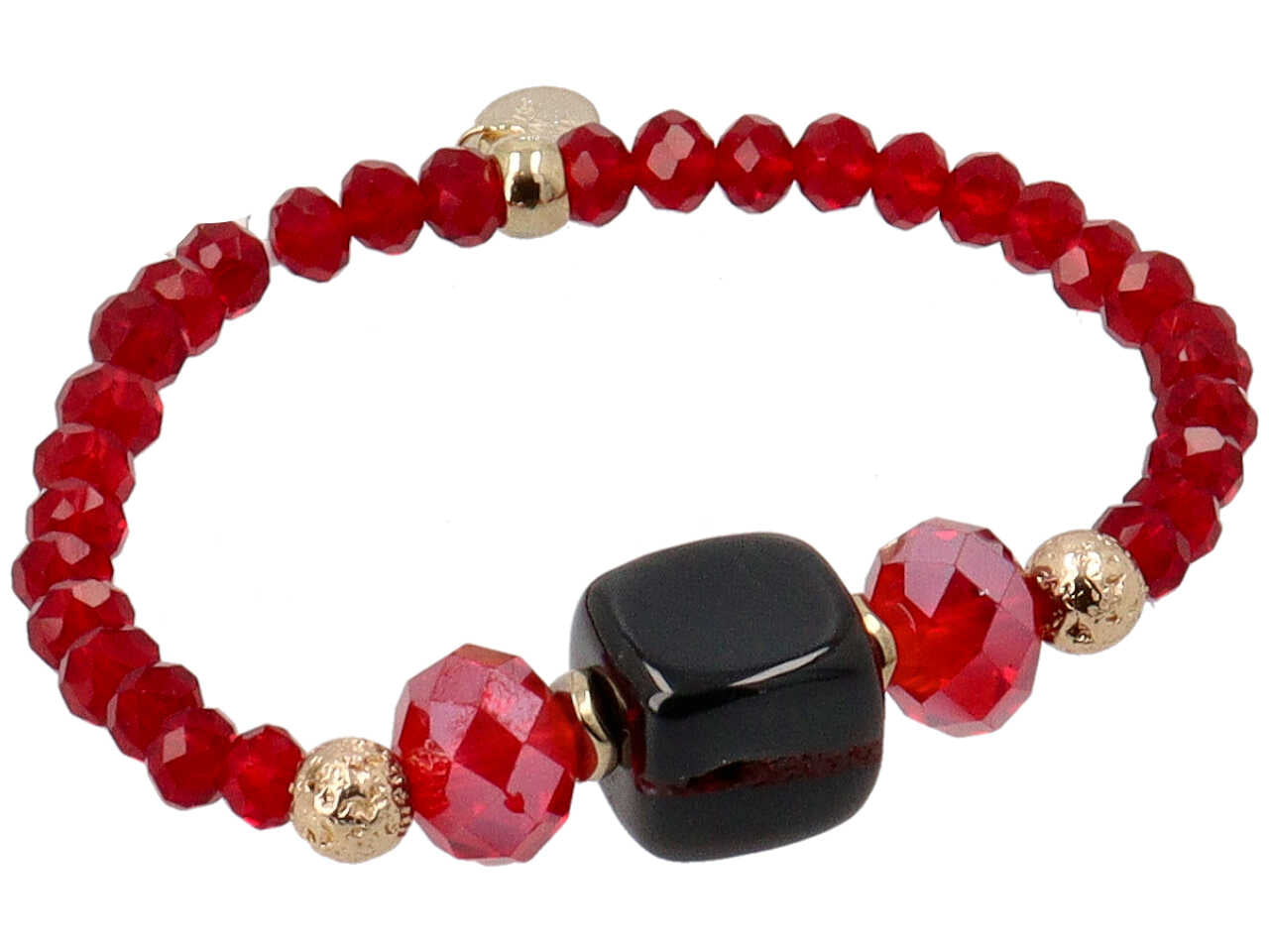 Bracciale in cristallo piu' pietra piu' ematite